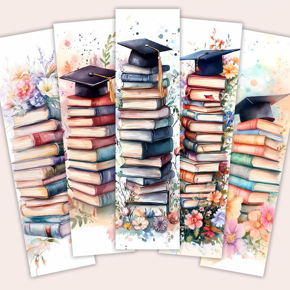 32pcs, graduation caps and books, perfect for teachers, readers, and book lovers during graduation season, birthday gifts,