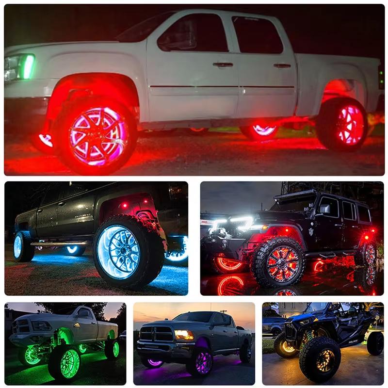 Symphony 15.5 inch Hub Lights rgb Atmosphere light External accessories ambient light Wheel Ring Neon Strip Light For ATV MTV