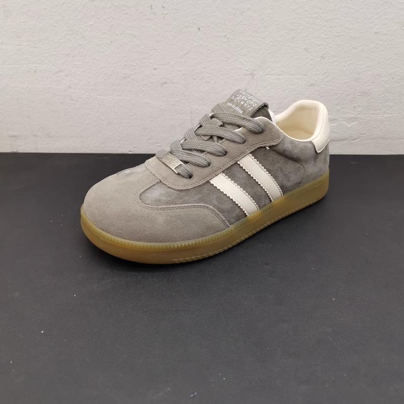 Leather Women's Spring Models Breathable Flat Bottom Lace-up Color Matching Casual Board Shoes Single Shoes Women's Tide