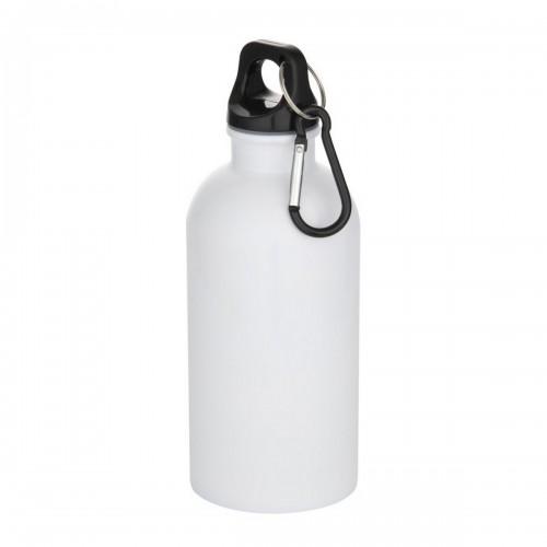 Floso Oregon Recycled Stainless Steel Sublimation 400ml Carabiner Water Bottle
