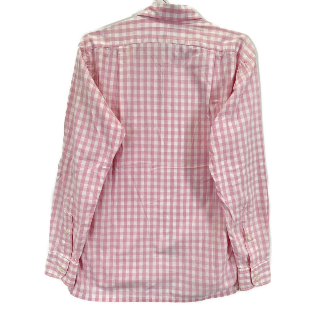 Individualized Shirts Pink Gold Check MOJITO FIT Open Collar Shirt Tops S pinkUsed