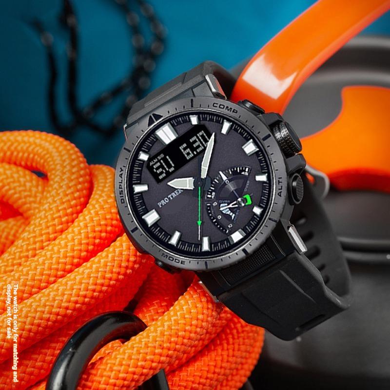 Pro řadu Casio PROTREK PRW-60/61/70Y/50/30 outdoorové sporty horolezectví silikonový nylonový řemínek k hodinkám pánské modifikované příslušenství