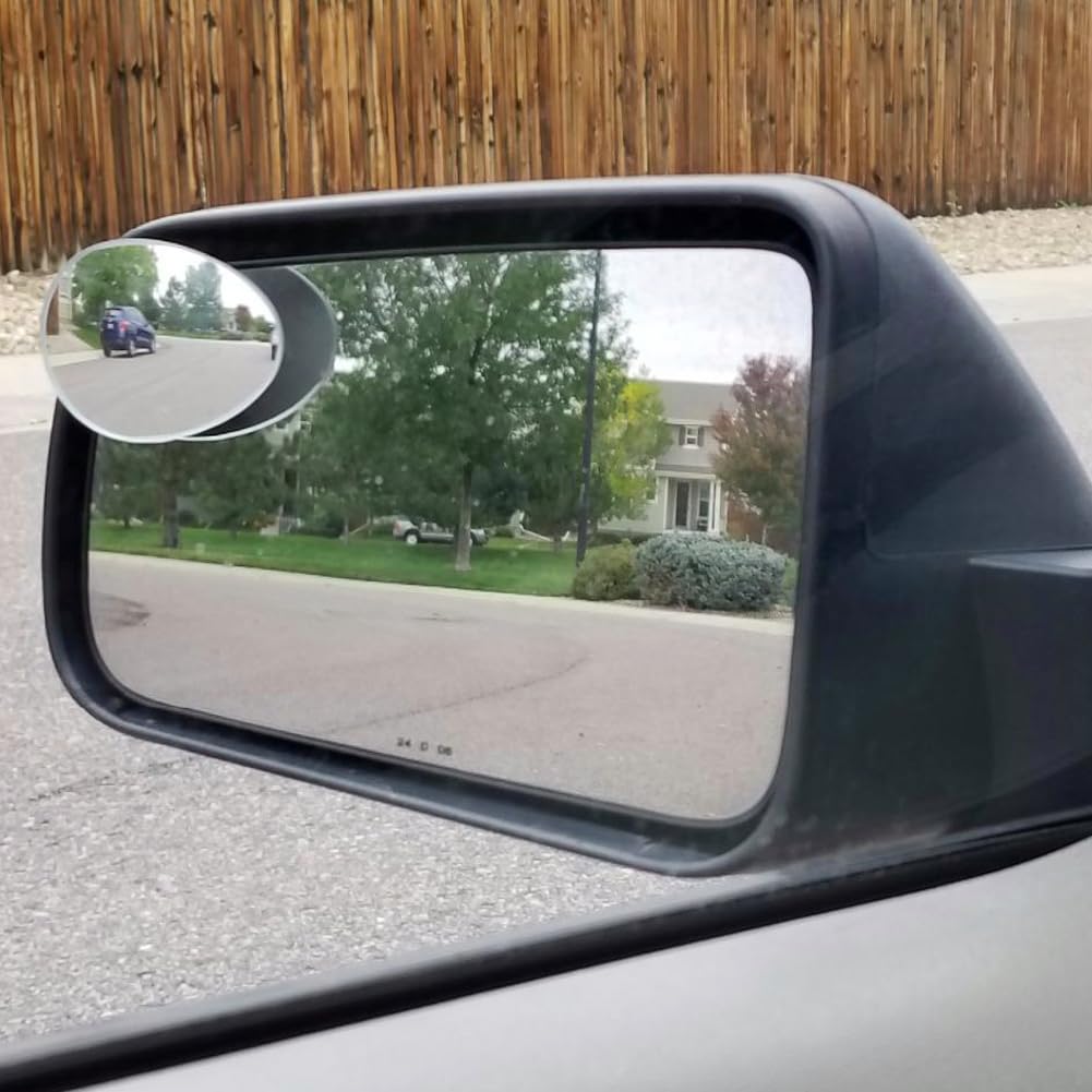 Ampper Car Auxiliary Mirror Blind Spot Mirror, 360° Angle Adjustment