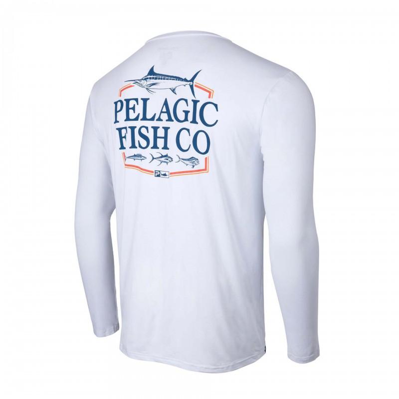 Mens Quick-Dry Fishing Shirt Long Sleeve UV Protection Outdoor Performance T-Shirt Breathable Round Neck