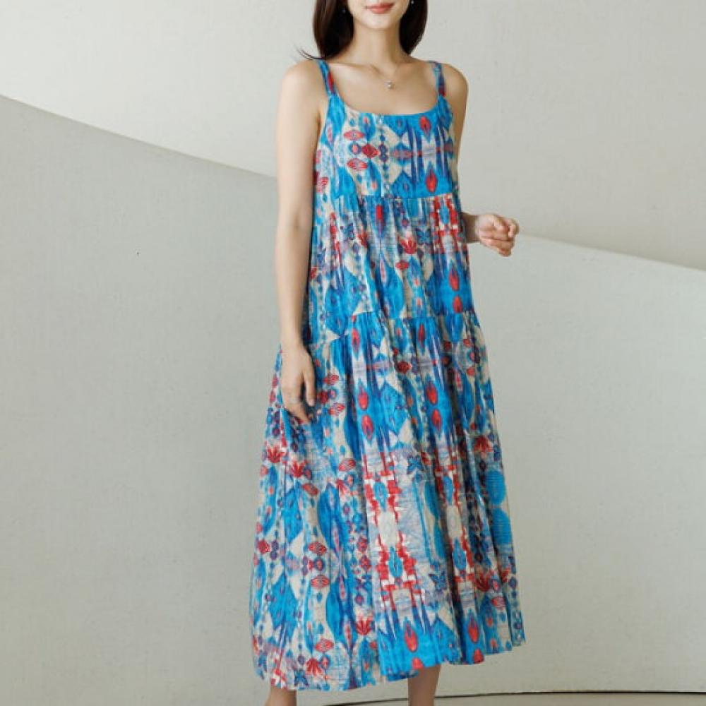 Dedra Comus Long Sleeveless Dress Opd3092