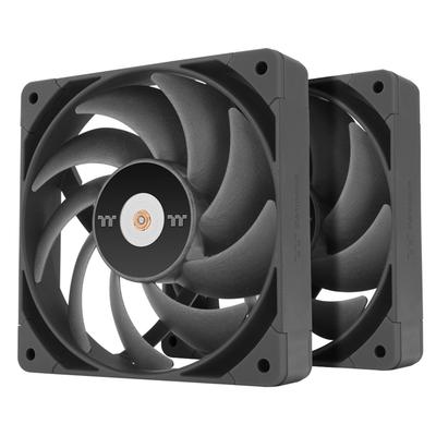 Thermaltake TOUGHFAN 12 Pro, LED Yok, Yüksek Hız, Yüksek Hava Basıncı, 5 Yıl Garantili Model, 2'li Paket (CL-F159-PL12BL-A, FN2012)