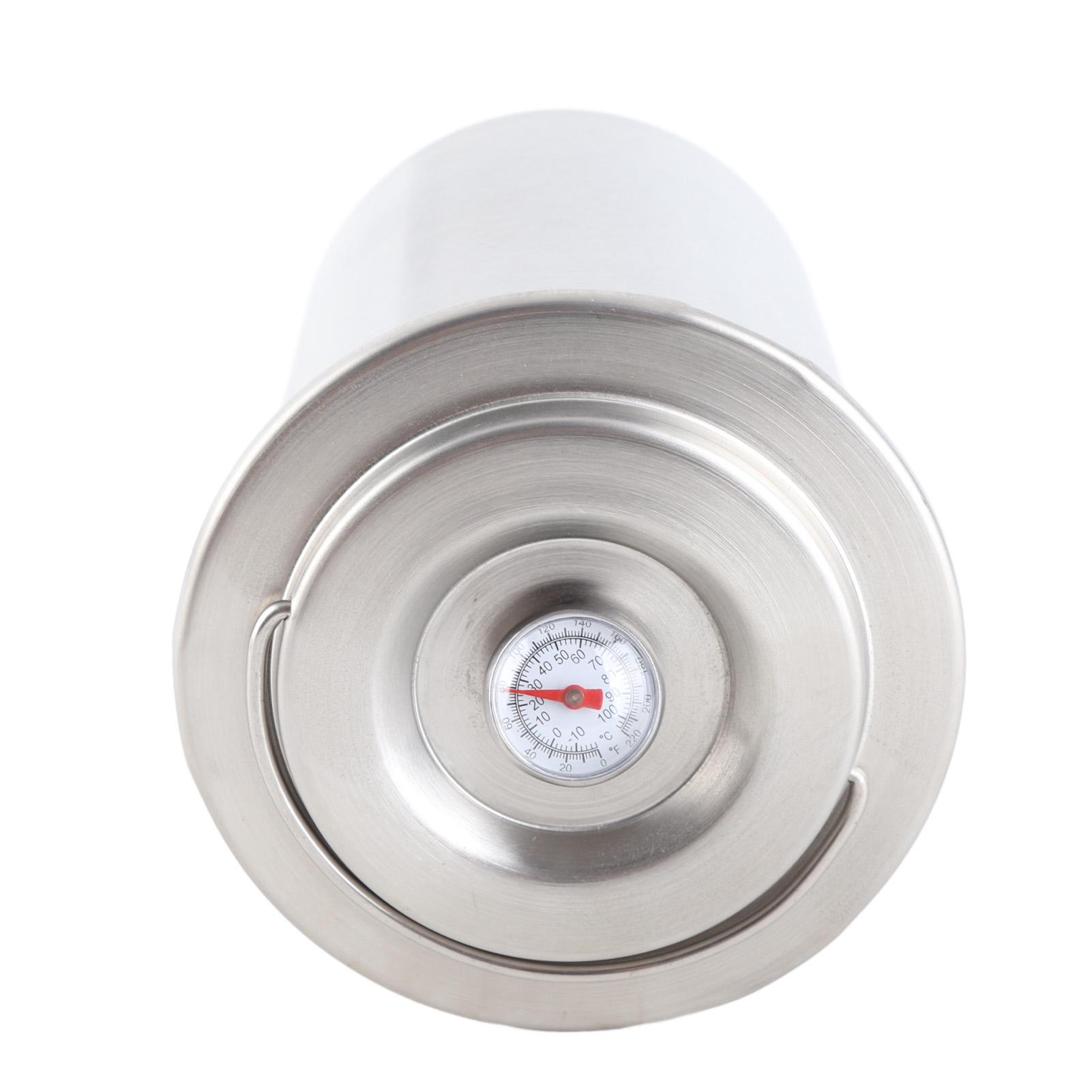 

Ham Maker Stainless Steel Healthy Homemade Deli Meat Press Kitchen Bacon Mold Boiler Pot Pan Stove with Thermometer L