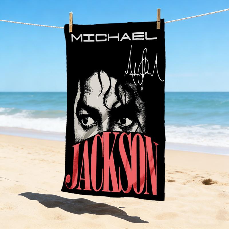 Michael Jackson Stilvolles Digitaldruck Strandtuch Schnelltrocknende Saugfähige Decke Für Strand Pool Fitnessstudio Reisen