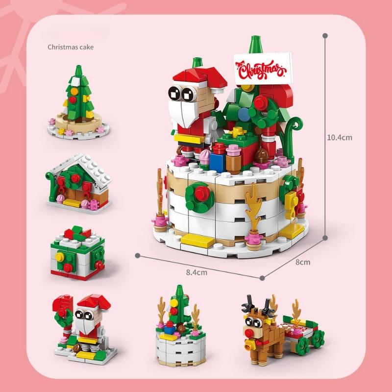Christmas Street Scene Elk Puzzle Puzzle Children's Building Block Toys