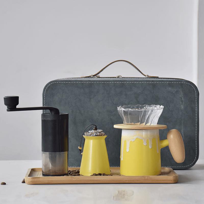 Portable Ceramic Pour-Over Coffee Filter Cup