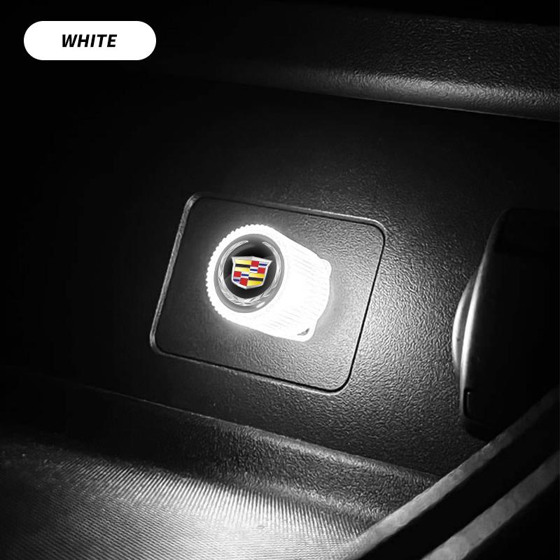 Car Mini USB LED Ambient Light Decorative Atmosphere Lamps For Cadillac Logo Escalade CTS ATS SRX XTS XT5 STS CT5 CT6 BLS XLR