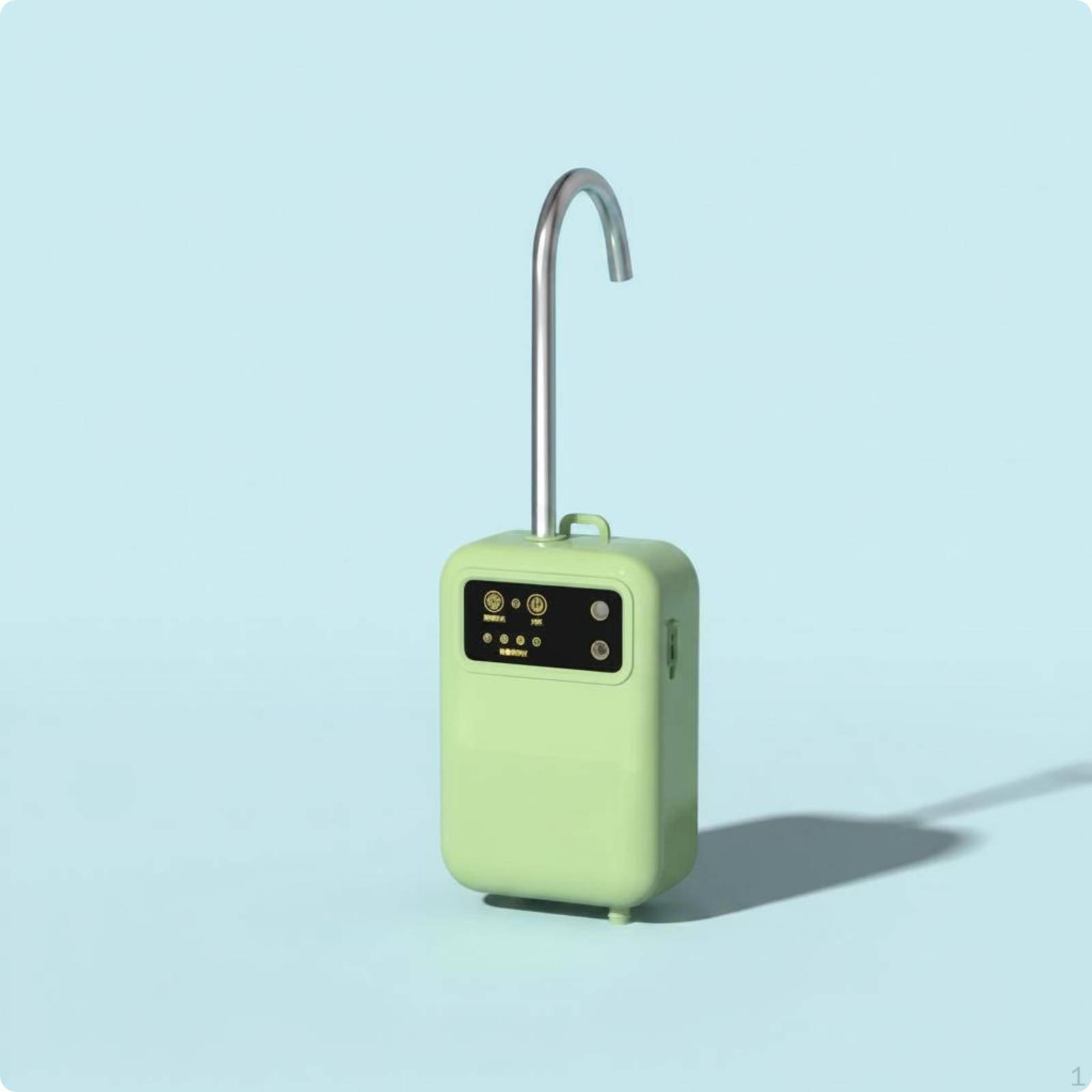 Portable Electric Water Pump Builtin Light USB Food Grade Material Outdoor Gear for