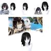Stylish Black Layered Short Hair Wig For Cosplay Demon Slayer Kimetsu No Yaiba