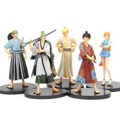 One Piece Anime Figure Figurine Monkey D Luffy 16cm Abs Model Doll Solon Roronoa Zoro Decoration Pirate King Toys For Kid Nami