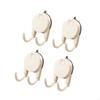 Practical Suction Cup Hooks Wall Hangers with Duals Hooks Kitchen Bathroom Accessories Organizers Towel Holder HX6C