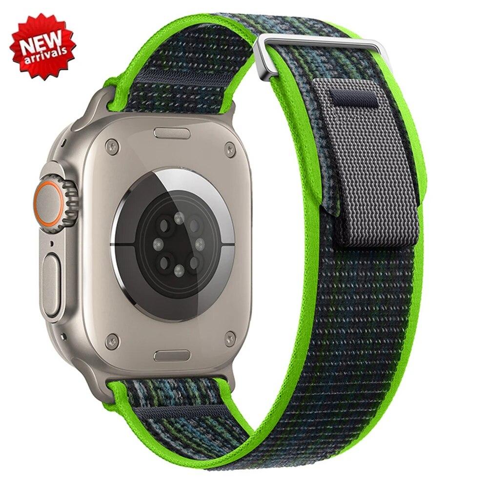 Trail Loop Band for Apple Watch Ultra 2 49MM Strap 44mm 40mm 41mm 42mm Correa Bracelet for IWatch Series 9 8 7 6 5 Se 45mm Strap