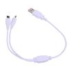 Dual Micro USB to USB 2 in 1 Charging Y Splitter Cable Fast Charging Cable