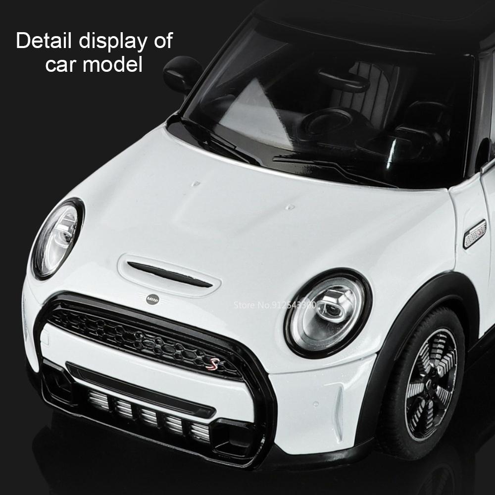 1:18 Large Mini Cooper S X5M Car Model Toy Slide Forward Shock Absorption Vehicles Models High Simulation Toys Ornament Gifts