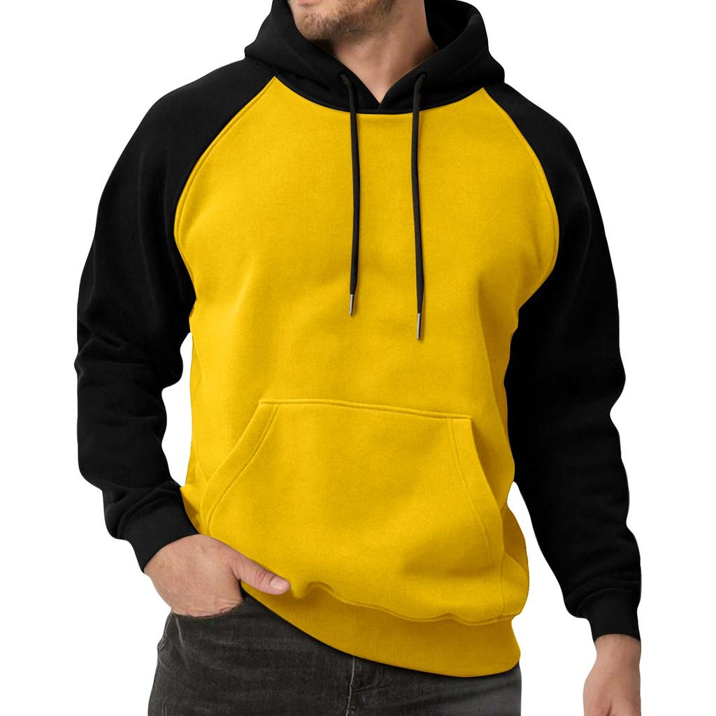 Men's Colorblock Sweatshirt Hoodie Men's Sports Large Size Casual Sweatshirt