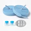 1Pair/3Pair NEW Round Snap Lock Shoelaces Without Ties Kids Flat Elastic Shoe Laces Adult Quick Shoelace Shoe Accessories