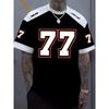 Sommer Neu Herren Modisch Street Style Lässig Atmungsaktiv Rundhals T-Shirt 3D Digitaldruck Pullover