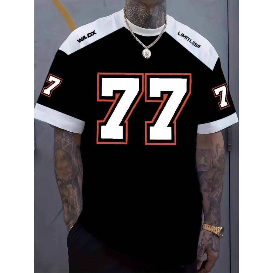 Summer New Men s Fashionable Street Style Casual Breathable Round Neck Tshiet3D Digital Printed Pullover S