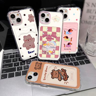 Silikonhülle für Redmi Note 13 5G 12 Pro 11 10 9 8 14C 13C 12C 10C 9T 9C NFC 9A 10s 9s 11s Kartenhalter Weiche Funda Abdeckung