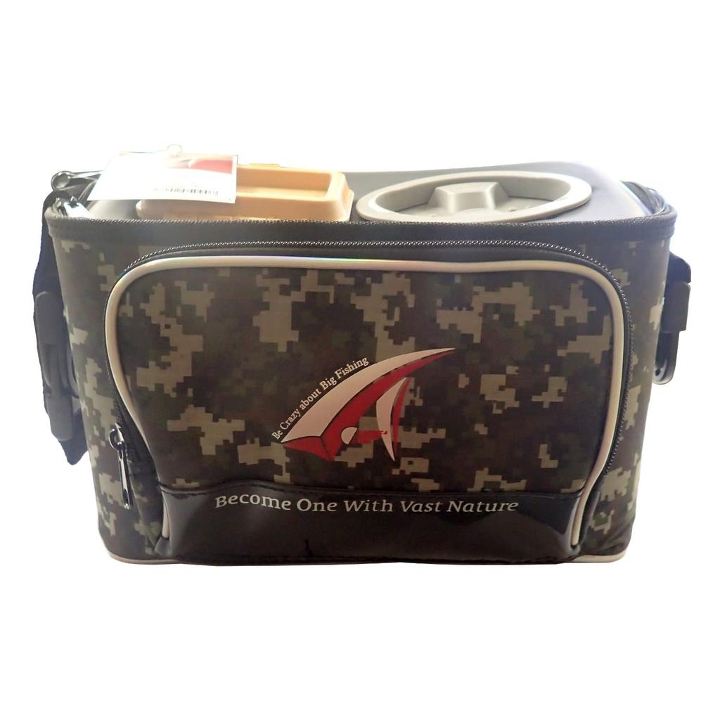 Taka Sangyo Mountain Stream Creel II with Bait Box, 813-K, Green, Medium