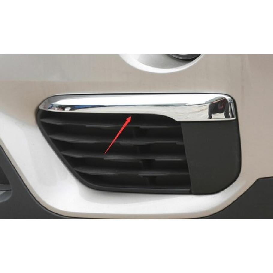 Fit For BMW X1 F48 2016 2017-2022 ABS Chrome Exterior Front Fog Light Strip Trim