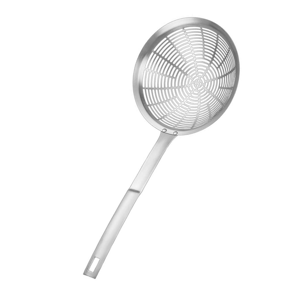 Stainless Steel Slotted Spoon for Cooking and Frying Rustproof Kitchen Skimmer Large Colander Vegetable Broth Tool