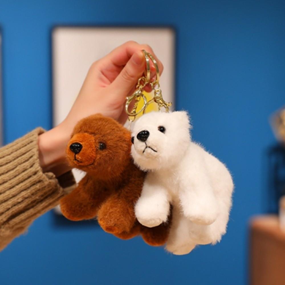 Plush Bear Toy Soft Stuffed Brown Bear Plush Cute Polar Bear Doll Birthday Gift