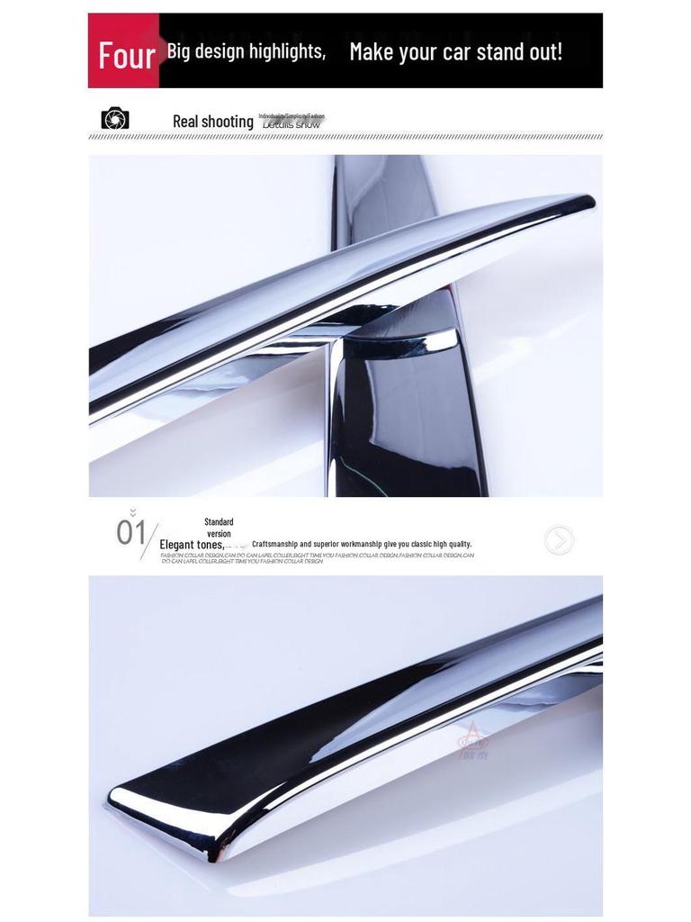 Ford Kuga 2013-2019 Ozdobná lišta zadního okna / Křídlo zadních dveří (Obě strany)