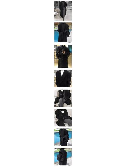 Men's Double-Breasted Wool Coat - British Korean Style, Mid-Length, Autumn/Winter Fashion