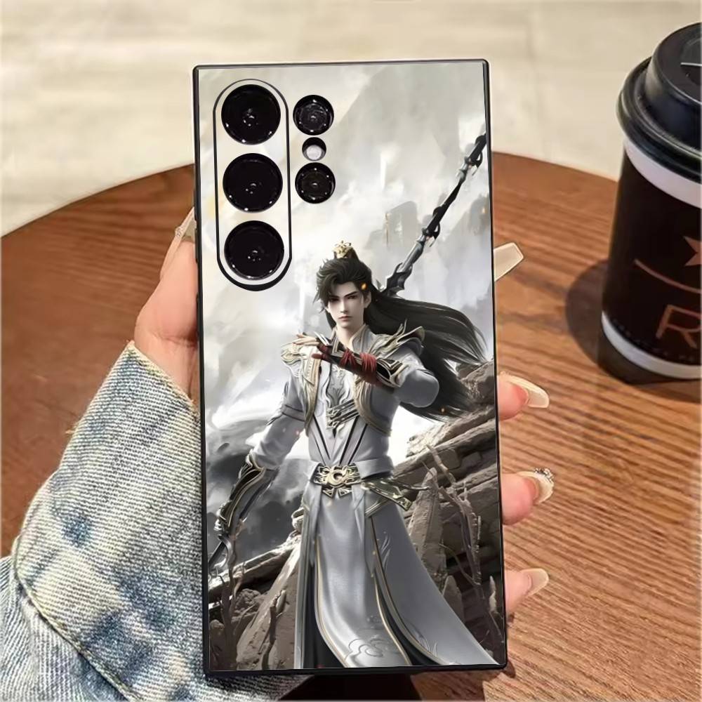 P-Perfect World Shi-Hao Phone Case For Samsung S25,S24,S21,S22,S23,S20,Ultra,S26,Plus,Fe,Note,5G Black Cover