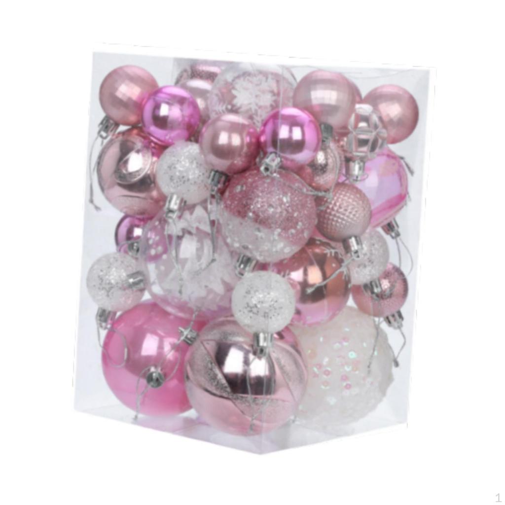 36 Piece Set for Christmas Tree Decoration, Hanging Balls Festivities