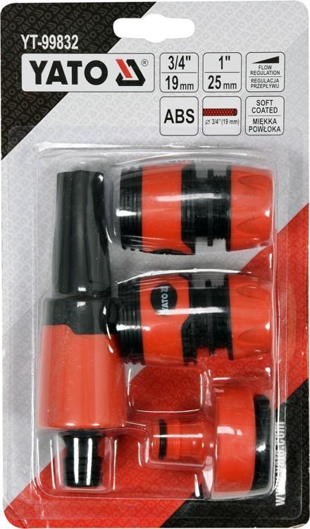 Connector Set With Sprinkler 4 Pcs, 3/4 And 1 Yt-99832 Yato