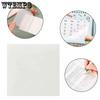 WTEMPO Transparent Sticky Notes Clear Sticky Notes Waterproof Self-Adhesive Sticky Sticky Notes Ideal for Books Annotation See Through Sticky Notes