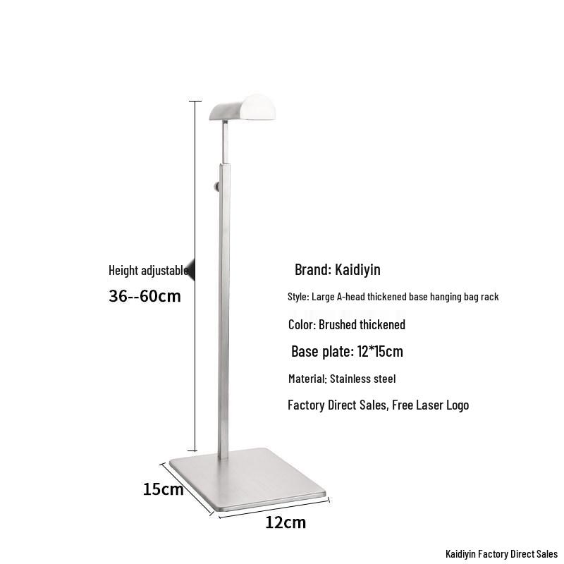 Stainless Steel Handbag Display Stand and Hanger for Tote Bags