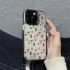 Snowflakes Christmas Bowknot Phone Case For iPhone 17 Pro Case iPhone 16 13 15 14 12 11 17 Pro Max IMD Shockproof Bumper Cover