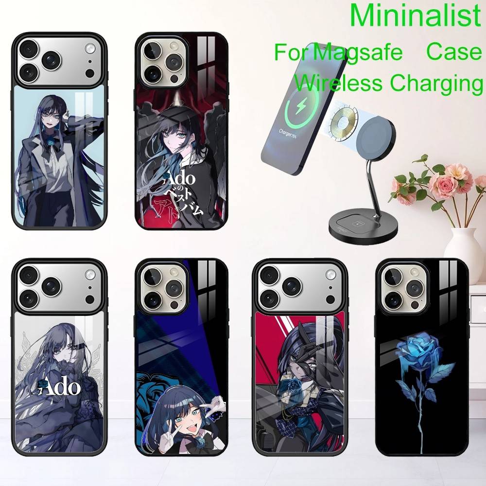 Character of A-Ado Phone Case For iPhone17,16,15,14,13 Plus,Pro Max Magnetic For Magsafe Wireless Charging