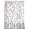 Snow Lotus Branches Leaves Flower Plant Sheer Curtains for Living Room Tulle for Windows Voile Yarn Short Bedroom Curtains