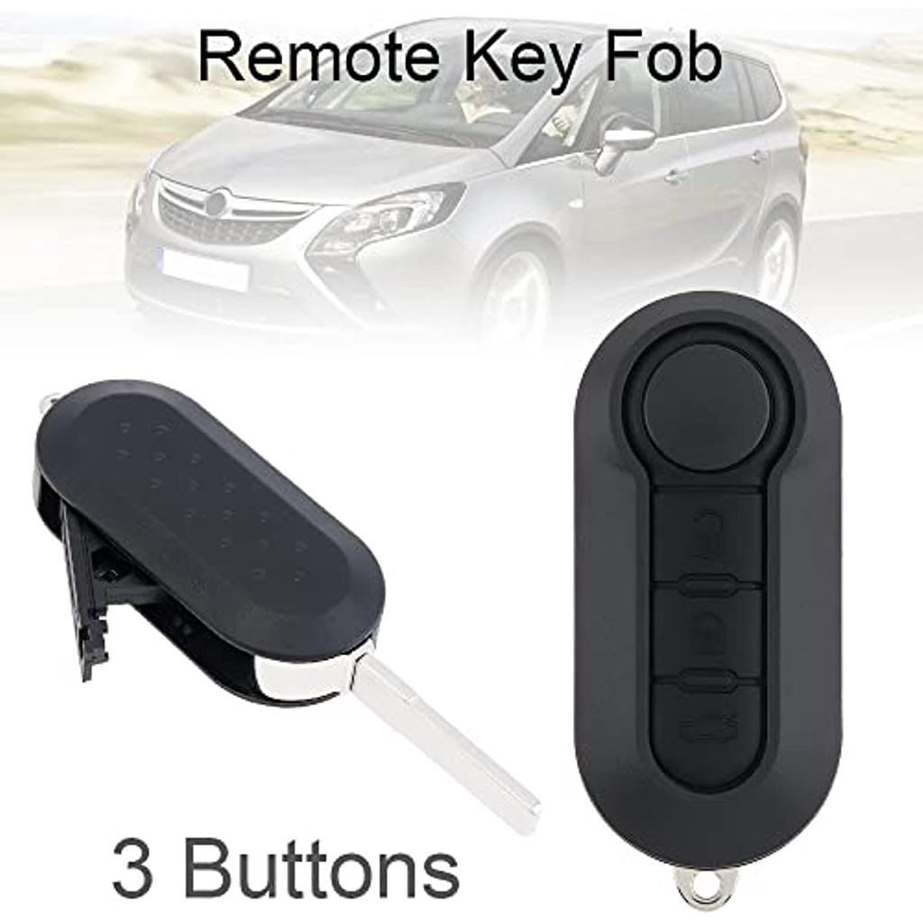 Replacement Car Key Remote Control Case For Fiat 500 Doblo Ducato Panda Punto Peugeot 3 Buttons