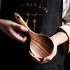 Solid Wood Rice Spoon Creative Non-stick Pan Wooden Spatula Kitchen Cooking Tool Simple Household Light Luxury Retro Rice Spoon