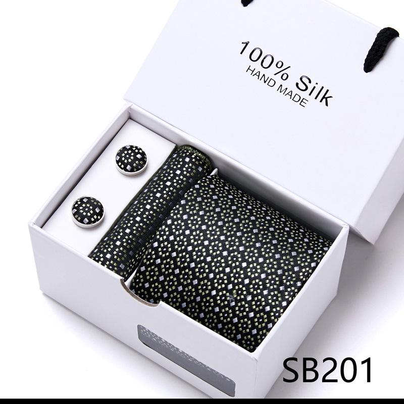 

Мужской набор галстуков в подарочной коробке, набор из 5 предметов, групповой галстук, деловой галстук