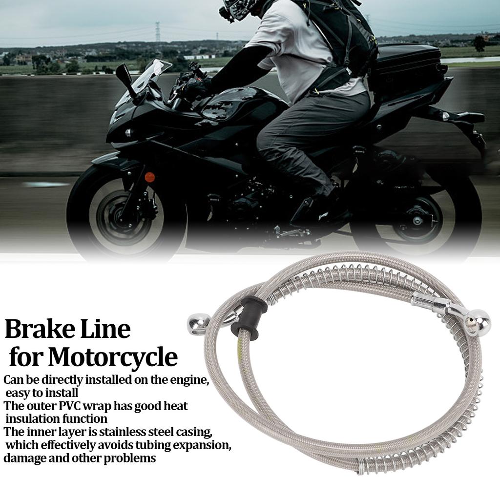 Motorcycle Brake Hose Sensitive Braking Good Heat Insulation Knitted Steel Brake Coupling for General Motorcycle
