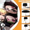 Custom Name Personalized Demon Slayer Print Umbrella, Auto Open Close, 8‑Rib Sturdy Frame, Commute Camping Hiking Use, Birthday Gift