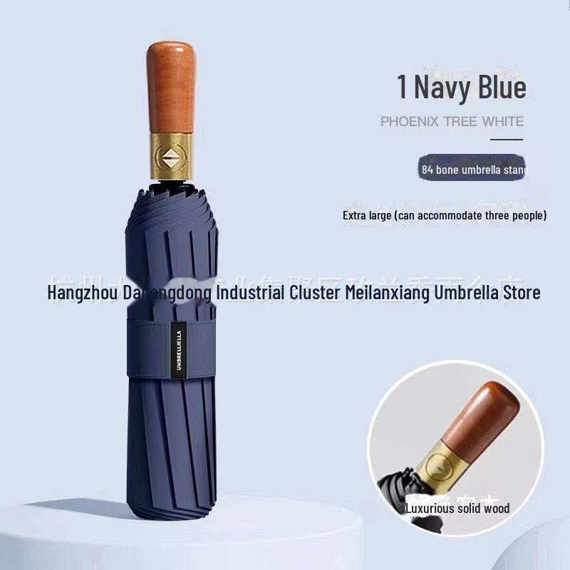 Umbrelă automată pentru femei cu 72 de oase: Rezistent la vant, protectie UV, soare si ploaie Dubla utilizare.