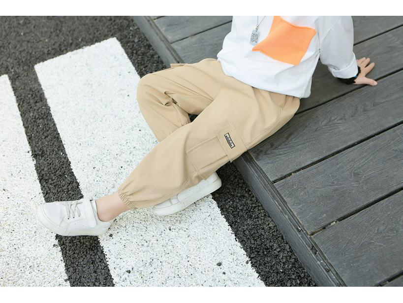 Korean Style Kids' Summer-Autumn Casual Workwear Pants