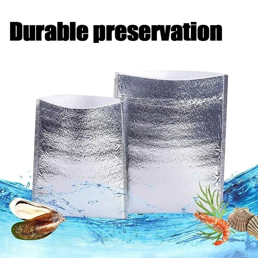 50pcs Reusable Thermal Bag Waterproof Food Delivery Bag Portable Cooler Bag Lunch Storage