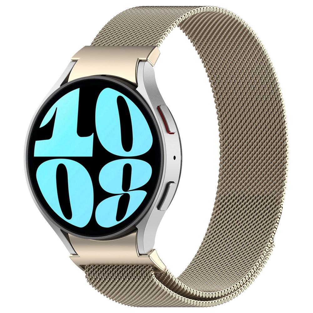 Quick Fit Milanese No Gaps Watchband for Samsung Galaxy Watch 7 FE 6 5 4 Classic 43mm 47mm 40mm 44mm 42 46mm Magnetic Loop Strap